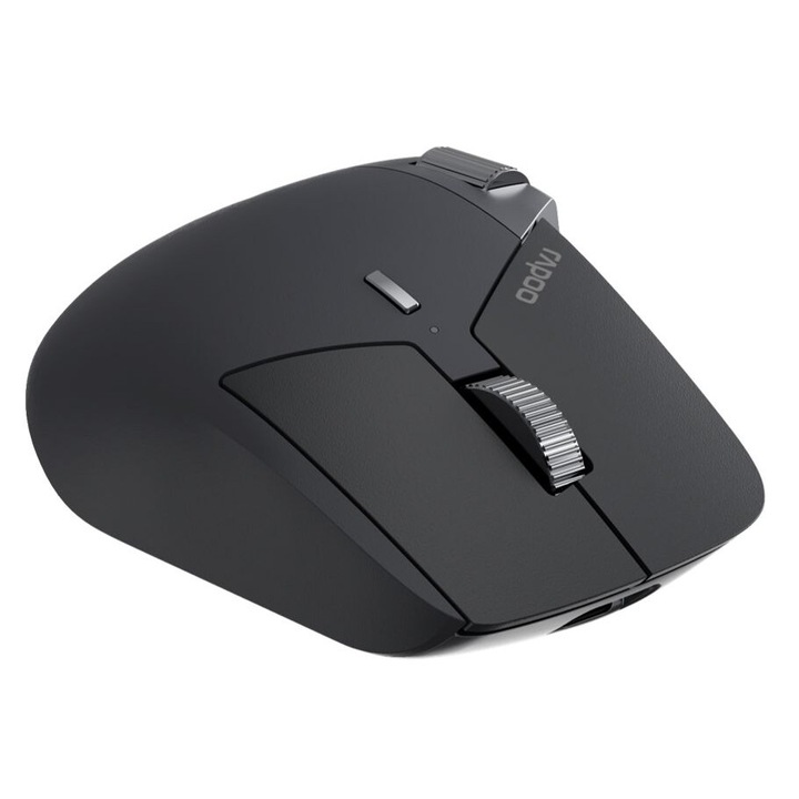 Mouse wireless Rapoo MT760L, Bluetooth, 4000DPI, gri/negru