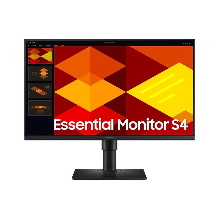 Samsung 24" LED monitor, Full HD, 100 Hz, fekete, 1920x1080