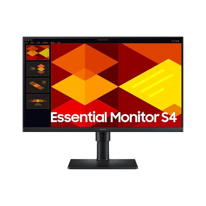 Samsung 24" LED monitor, Full HD, 100 Hz, fekete, 1920x1080