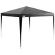 Палатка градински павилион, Kanwod Torm V3 300x300 см, 4 странични стени с прозорци, сива
