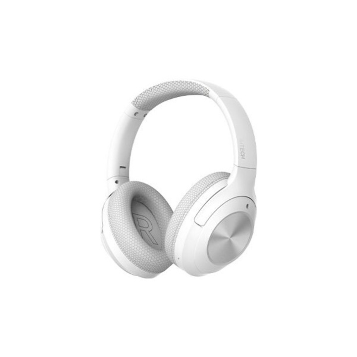 Casti wireless A4Tech BH220, alb, Bluetooth, microfon, 10m