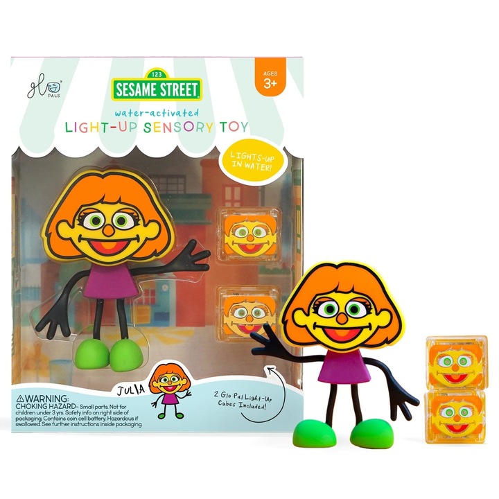 Fürdőjáték, Glo Pals, Sesame Street Julia, két érzékszervi kocka, Ragyogás a vízben