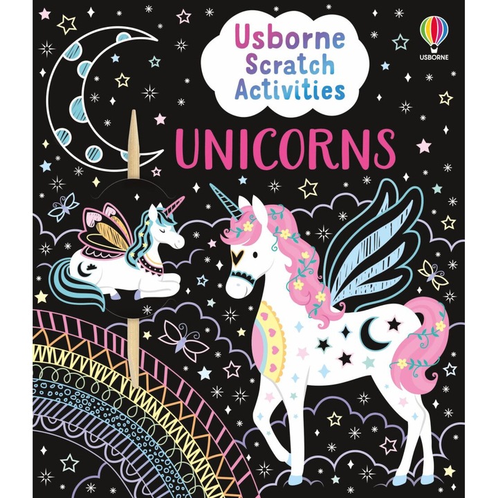 Usborne Scratch Activities Unicorns, 5-7 ani