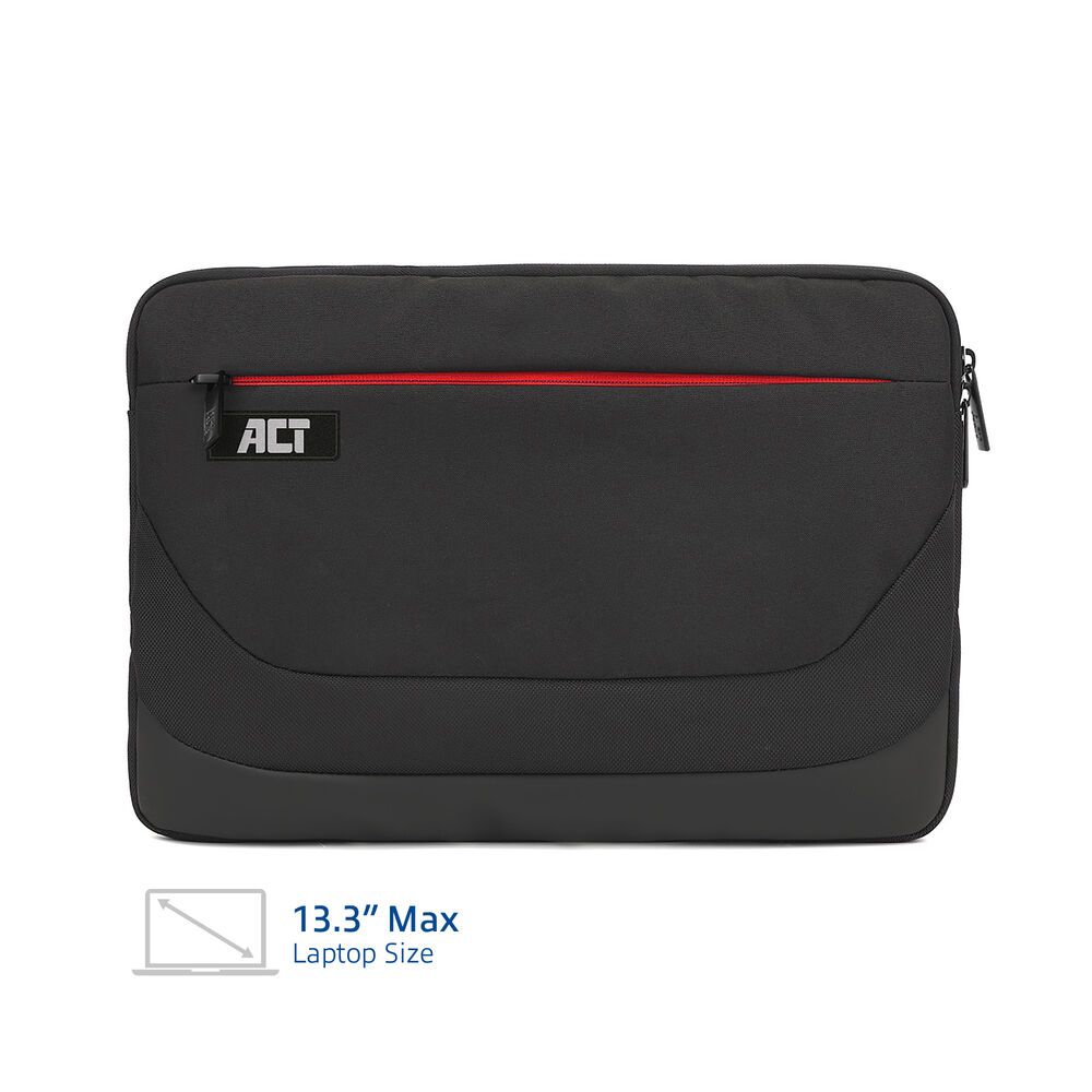 Husa laptop ACT AC8575 Suburb 13,3", neagra, 340x250x20mm