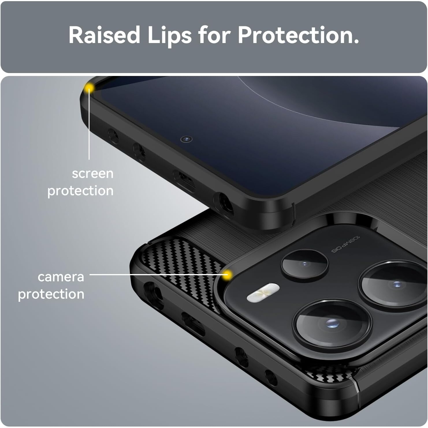 Husa pentru Xiaomi Redmi Note 14 4G Carbon Liquid Silicone Negru