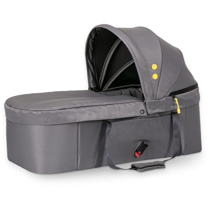 Gondola X-lander X-Nest pentru carucior X-Double, gri, 1.75kg, 78x31cm, set cu saltea si husa pentru picioare