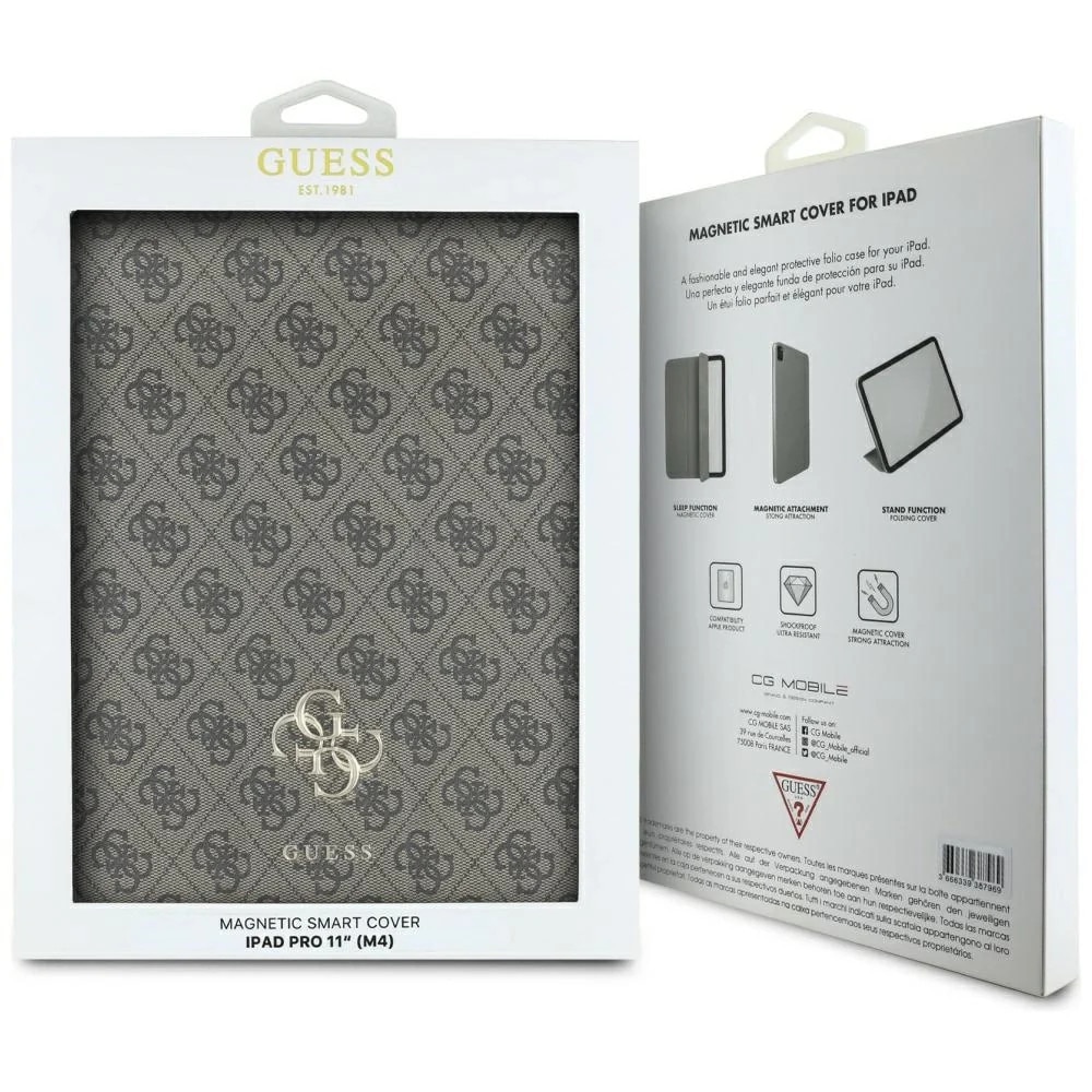 Husa tableta pentru iPad Pro 11 2024, Guess, TPU, Maro