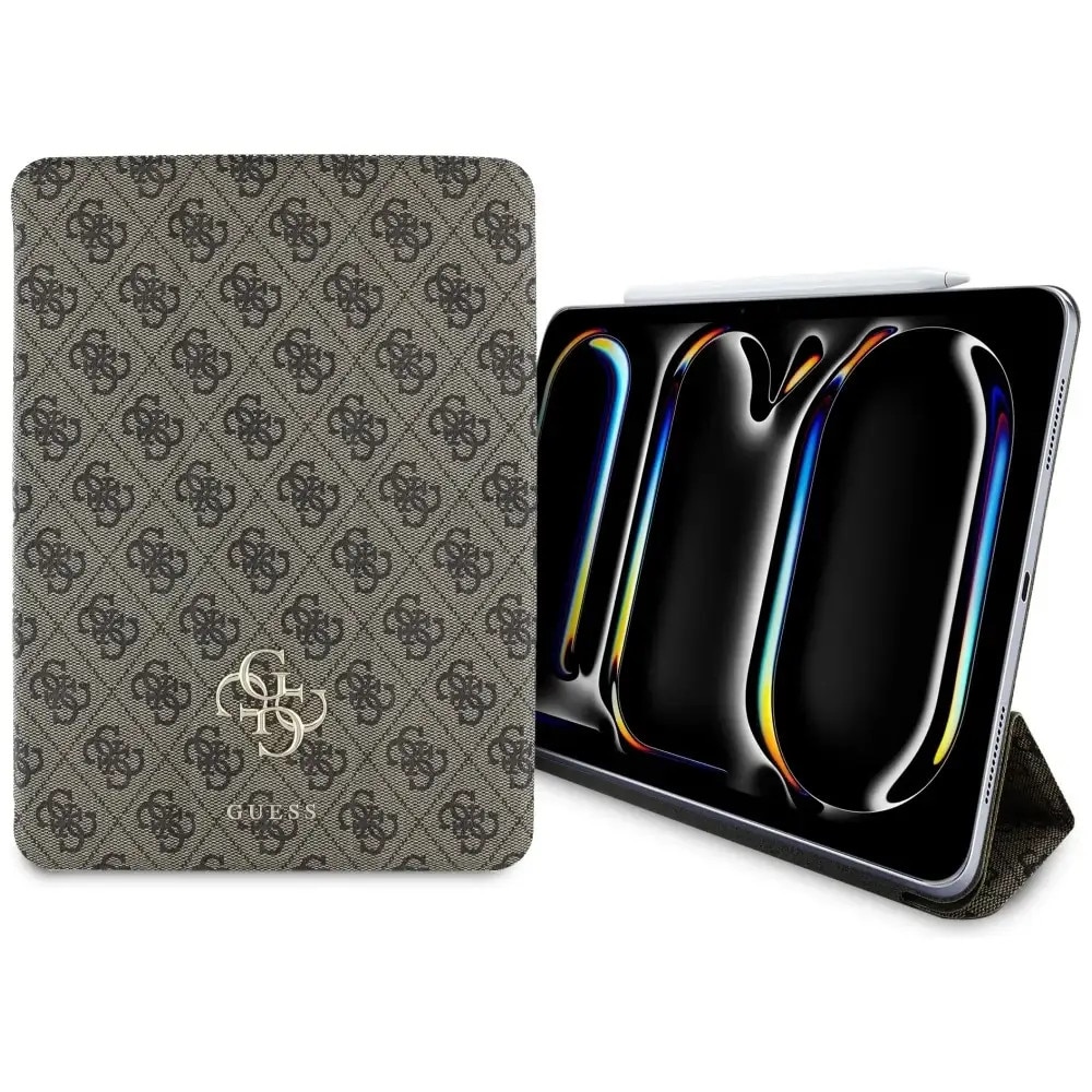 Husa tableta pentru iPad Pro 11 2024, Guess, TPU, Maro