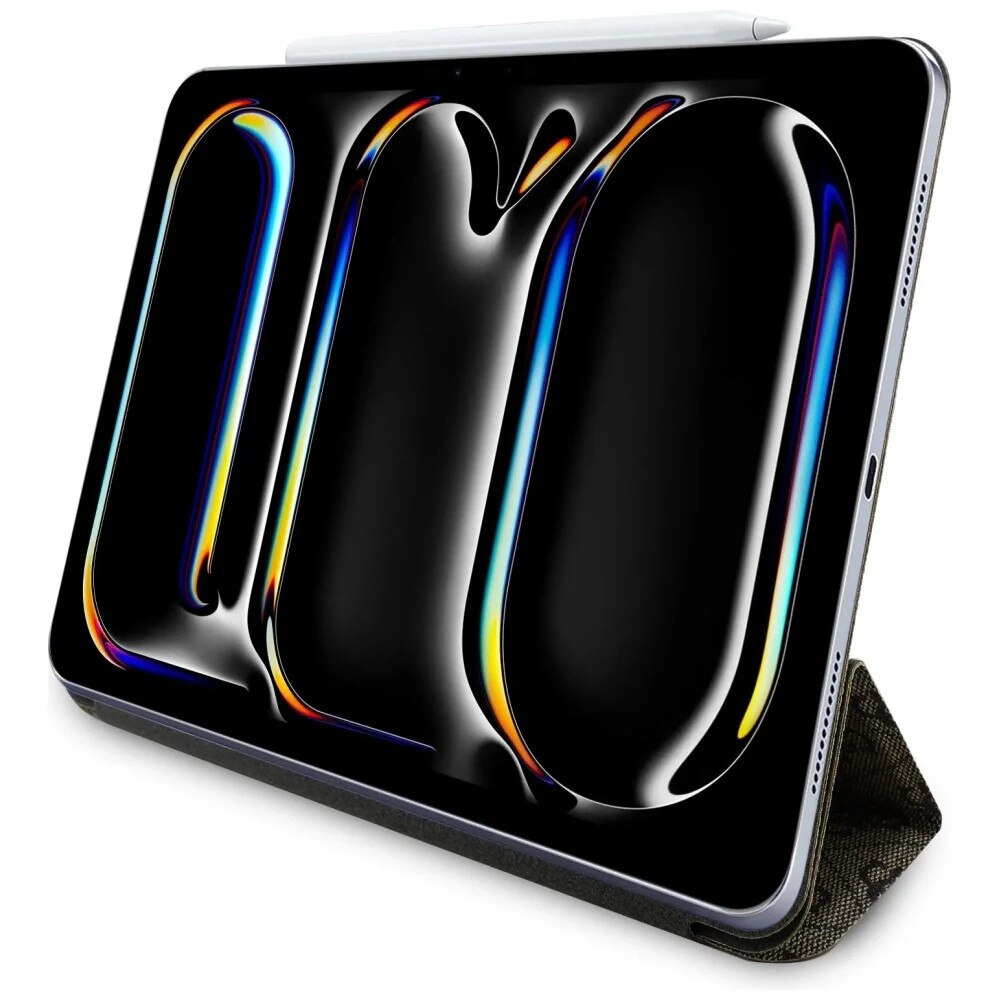 Husa tableta pentru iPad Pro 11 2024, Guess, TPU, Maro
