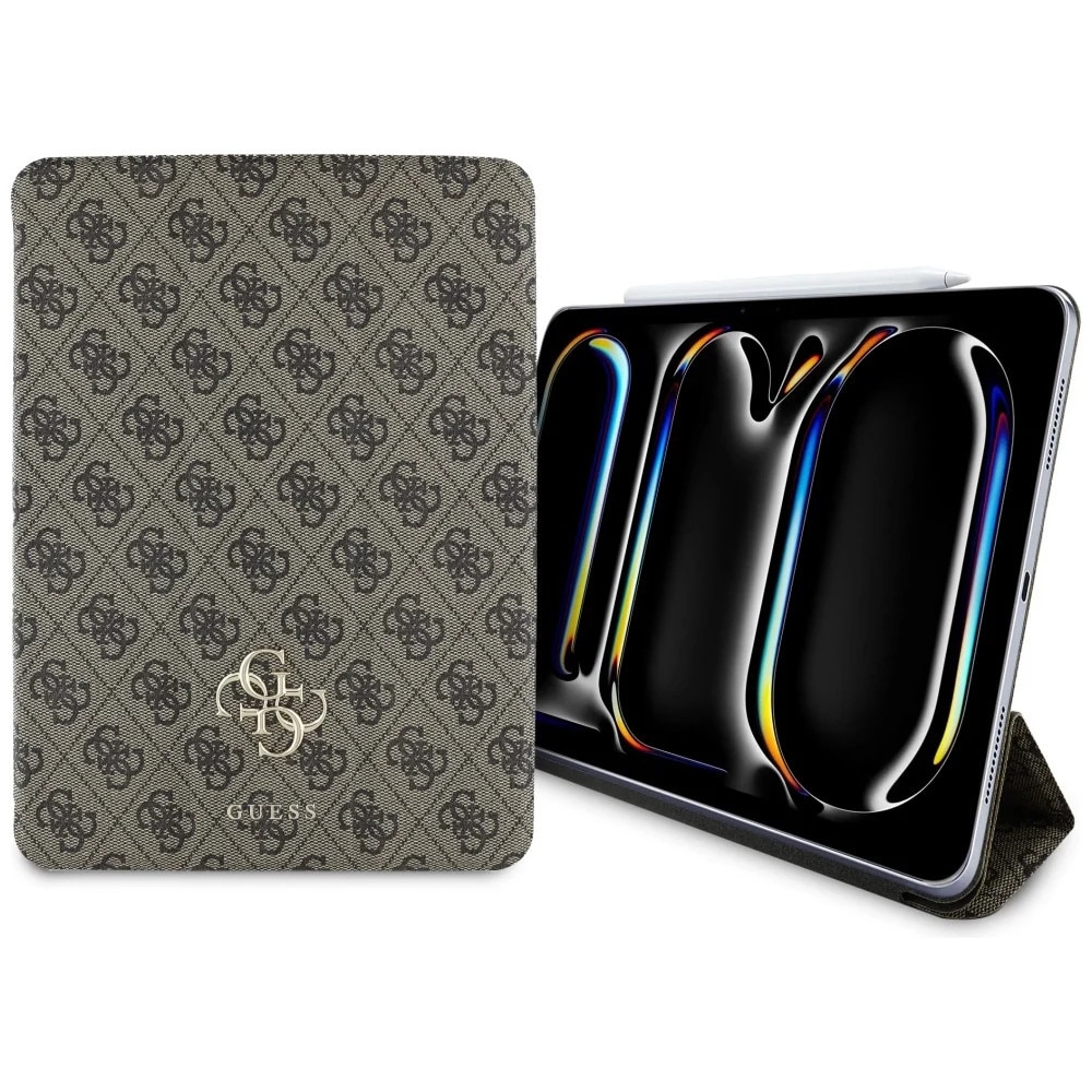 Husa tableta pentru iPad Pro 11 2024, Guess, TPU, Maro