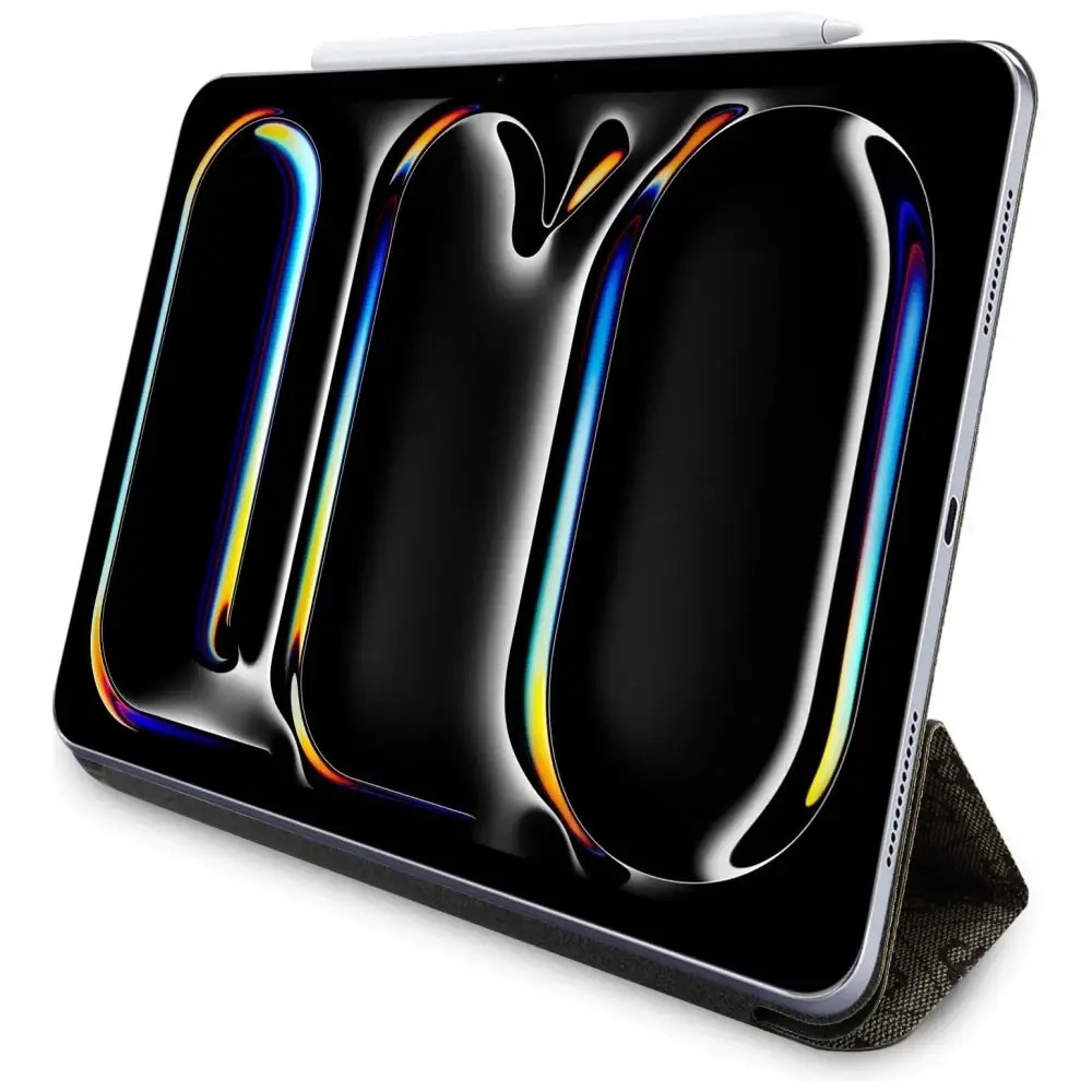 Husa tableta pentru iPad Pro 11 2024, Guess, TPU, Maro