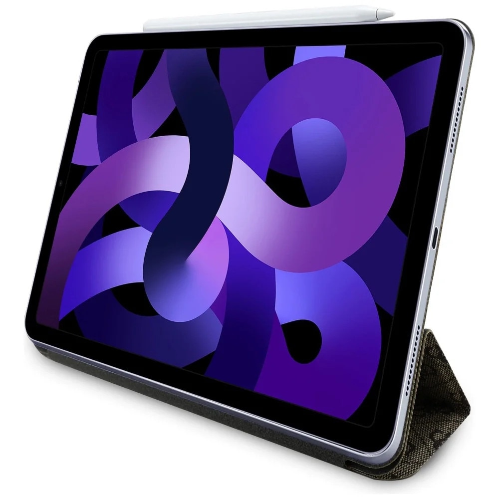 Husa pentru iPad Air 11 (2024) - Guess Magnetic 4G Big Logo (GUFC11RM24PS4SGW) - Brown