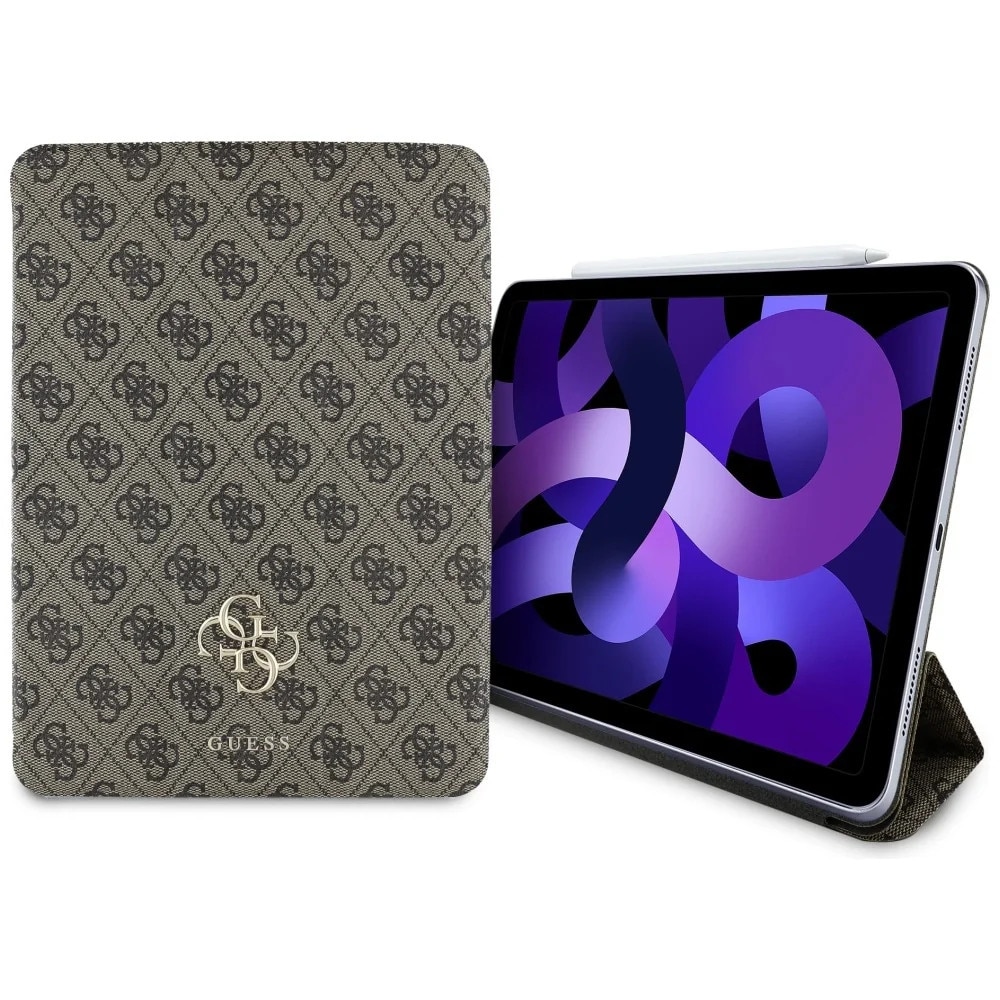 Husa pentru iPad Air 11 (2024) - Guess Magnetic 4G Big Logo (GUFC11RM24PS4SGW) - Brown