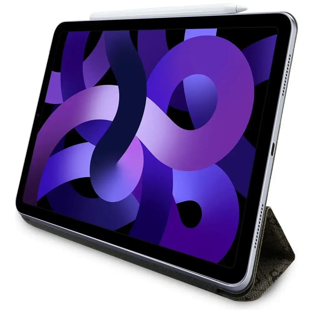 Husa pentru iPad Air 11 (2024) - Guess Magnetic 4G Big Logo (GUFC11RM24PS4SGW) - Brown