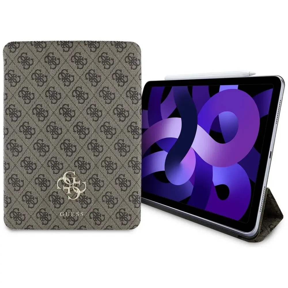 Husa pentru iPad Air 11 (2024) - Guess Magnetic 4G Big Logo (GUFC11RM24PS4SGW) - Brown