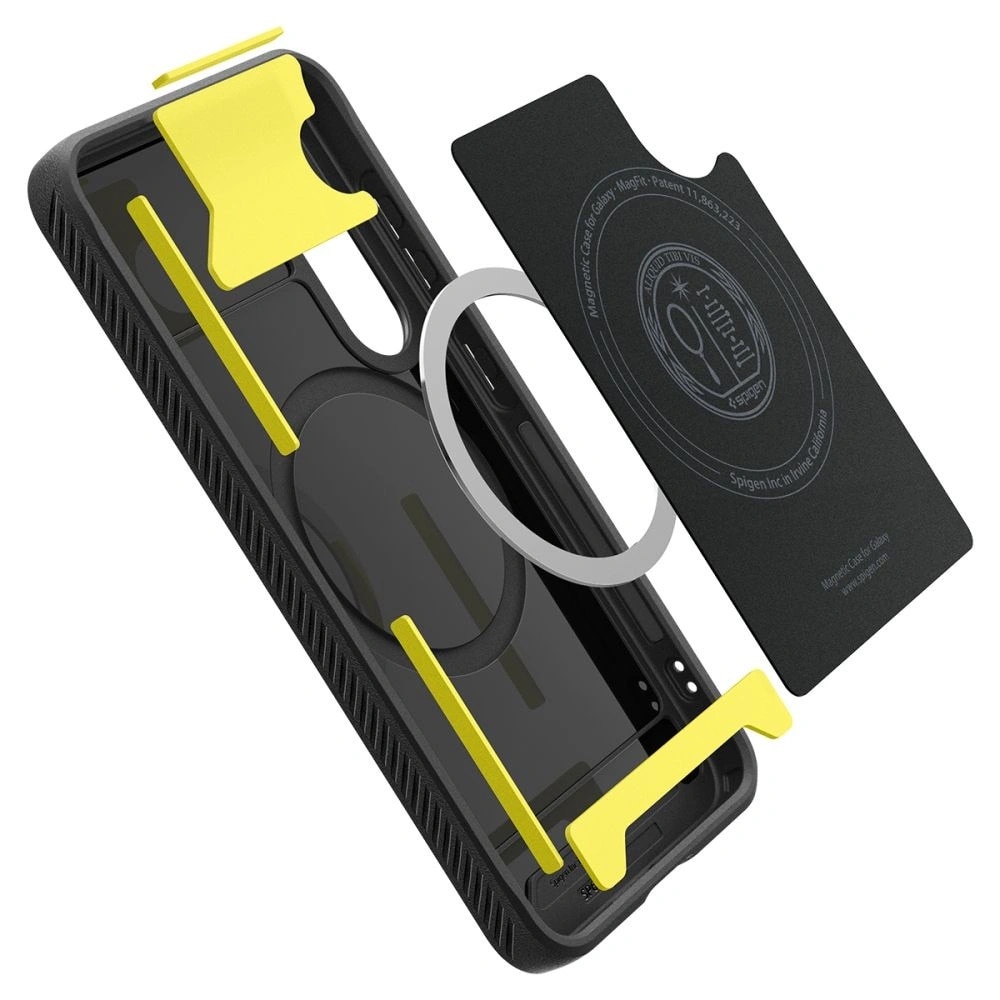 Husa, Spigen Rugged Armor Mag pentru Samsung Galaxy S25, Negru