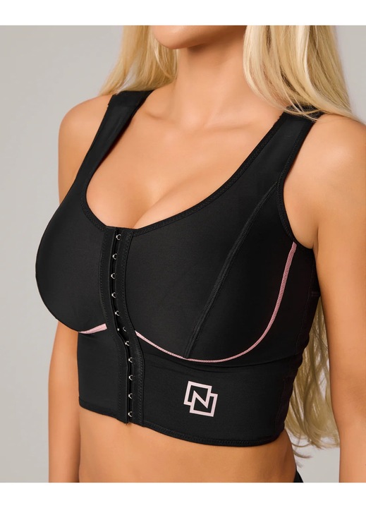 Bustiera Compresiva Stage 2 Neagra, masura S INTL