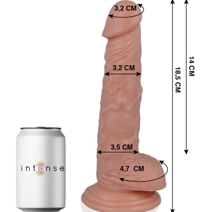 Дилдо Реалист, Интензивно 13, 18.5 см x 3.2 см