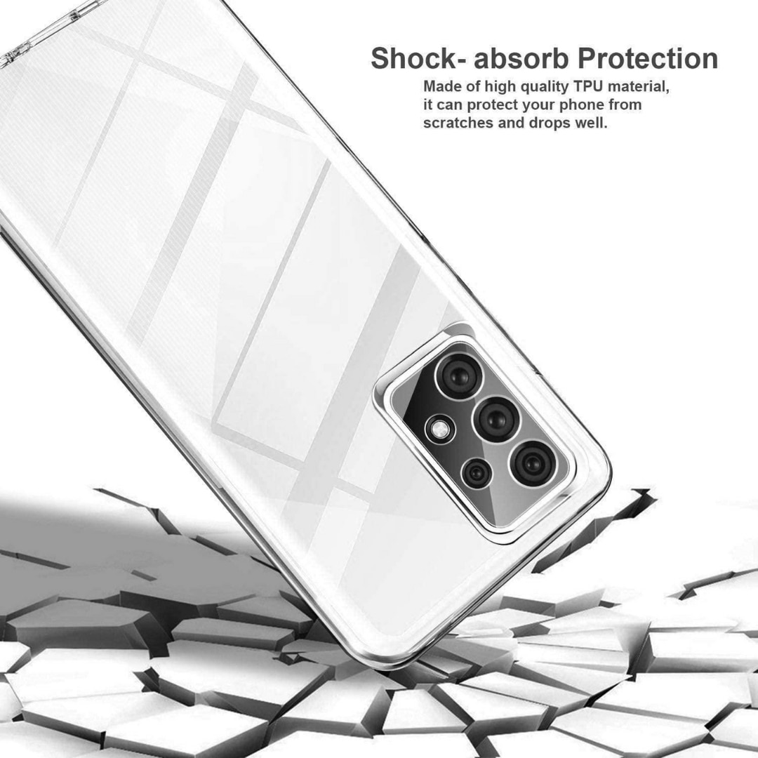 Husa de Protectie 360° GsmX, Compatibila cu Samsung Galaxy A53 5G, Protectie Totala (Fata-Spate), Transparenta