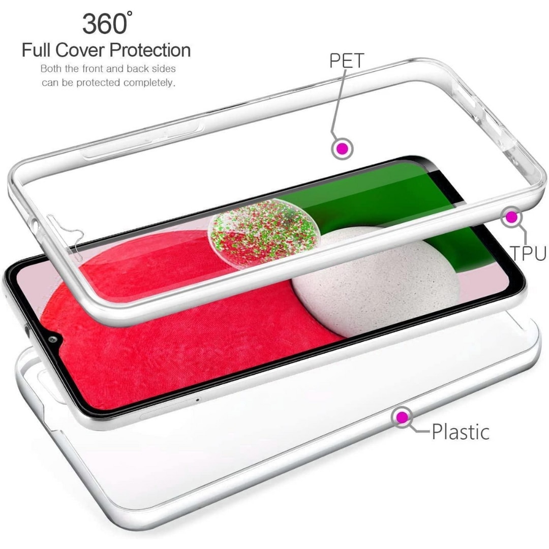 Husa de Protectie 360° GsmX, Compatibila cu Samsung Galaxy A53 5G, Protectie Totala (Fata-Spate), Transparenta