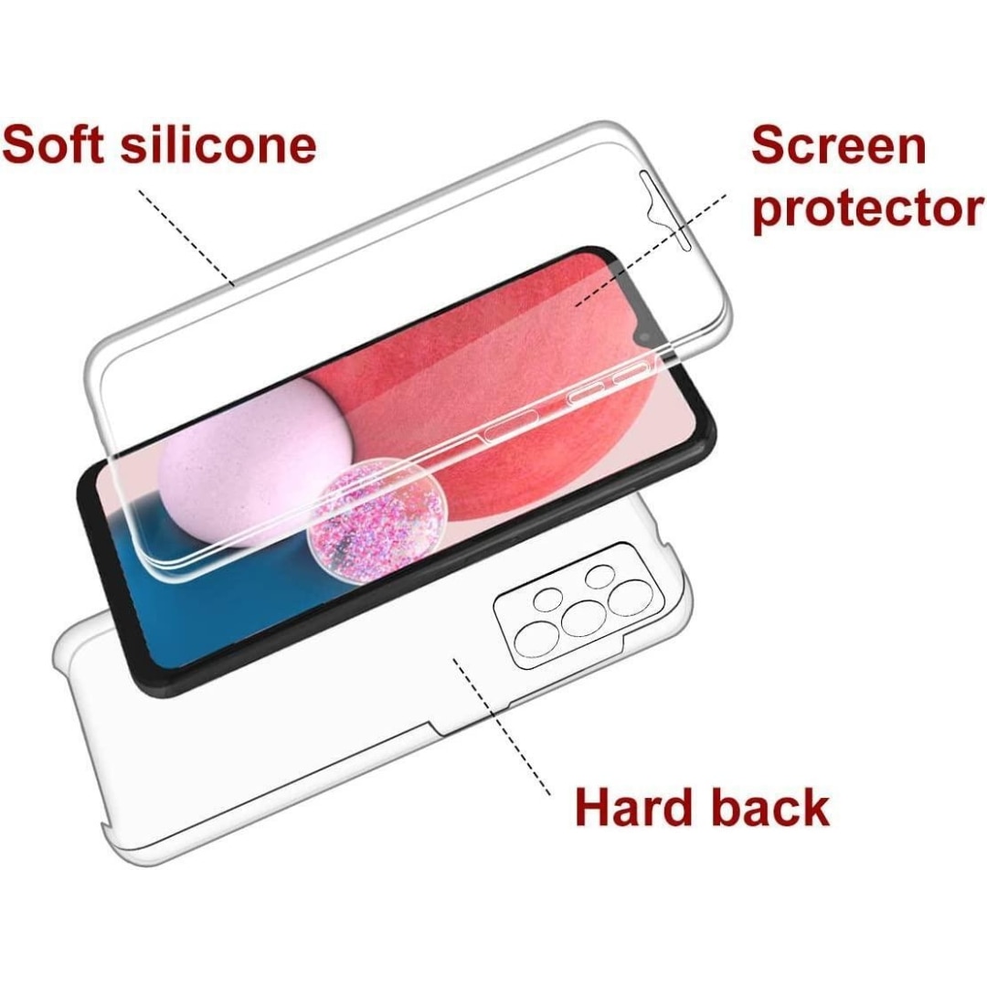 Husa de Protectie 360° GsmX, Compatibila cu Samsung Galaxy A53 5G, Protectie Totala (Fata-Spate), Transparenta