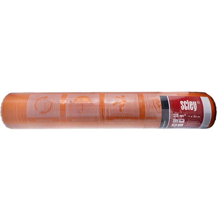 Folie de protectie, Scley 1m x 25m, antiderapanta, reutilizabila