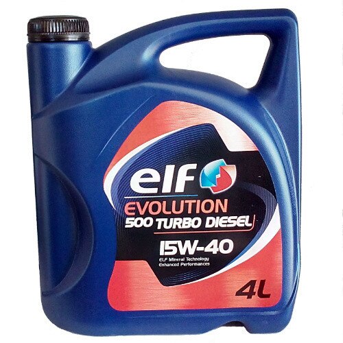 Моторно масло ELF EVOLUTION 500/ T.DIESEL, 15W40, 4л - eMAG.bg