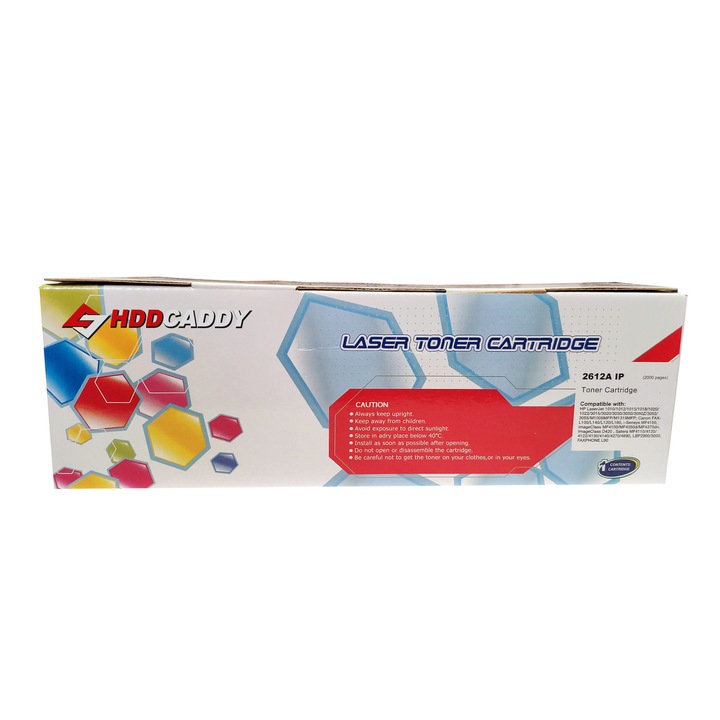 Cartus toner Q2612A FX10 CRG703 compatibil HP 12A pentru HP Laserjet M1005, M1319 F MFP,1022, 3050, 3055, 3052, Laserjet 1020, Laserjet 1010.1012, 1015, Laserjet 3015, 3020, 3030, Canon LBP3000, LBP2900, MF4120, MF4150, L100, L140, 2000 pagini