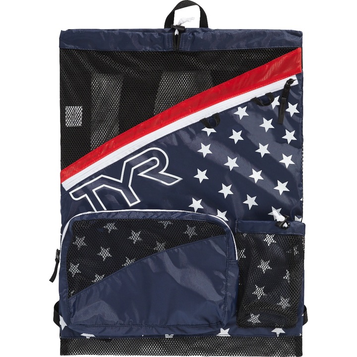 Rucsac TYR Team Elite Mesh, negru, 70x43cm, capacitate 40l, unisex