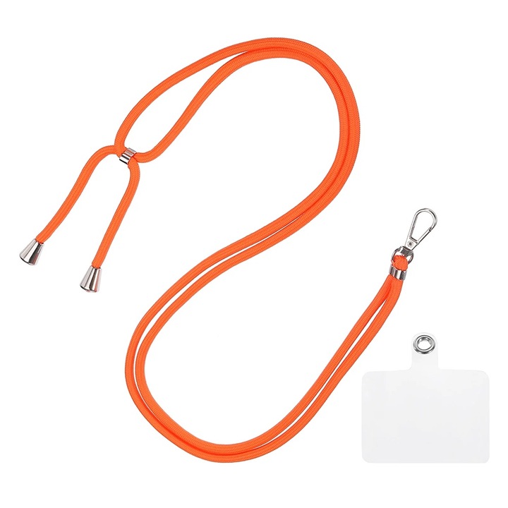 Snur EasyFlex Strap pentru Huse, Reglabil, Usor de montant, Accesoriu Util, Protectie, Confort, Material de Inalta Calitate, Acces la toare Porturile, Extrem de Rezistent, Practic, Portocaliu