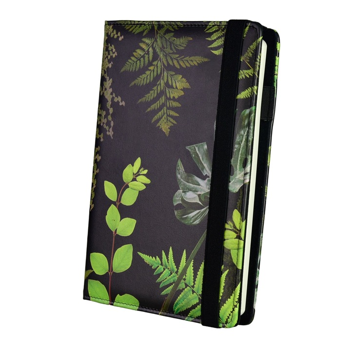 Agenda universala cu coperta modelata, Nan, A5, 374 pagini, neagra