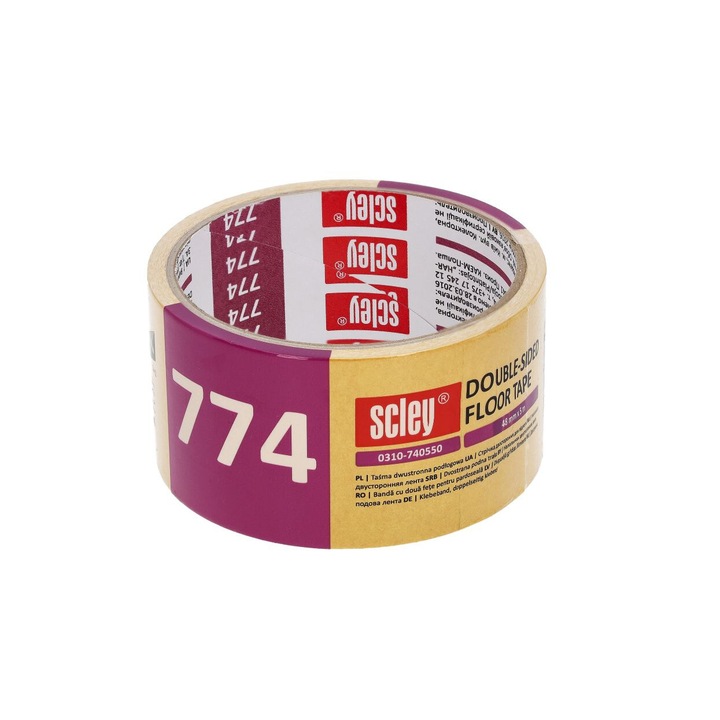 Banda dublu adeziva, Scley, 50mm x 5m