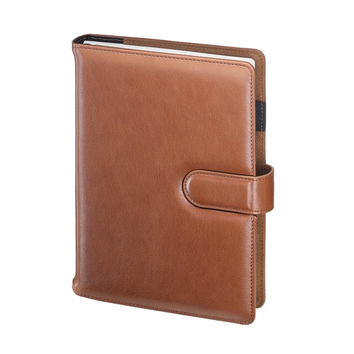 Caiet Drops Office, A5, 100 pagini, inlocuibile, cu carouri, culoare neagra