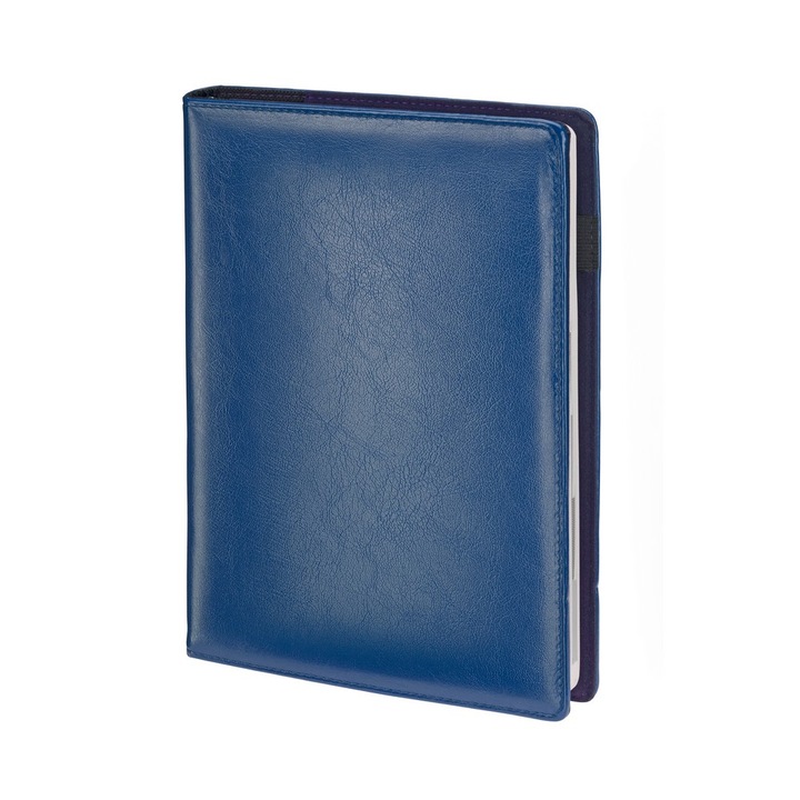 Kalendarz zilnic A4, Nan, ecologic, personalizabil, albastru, 336 pagini