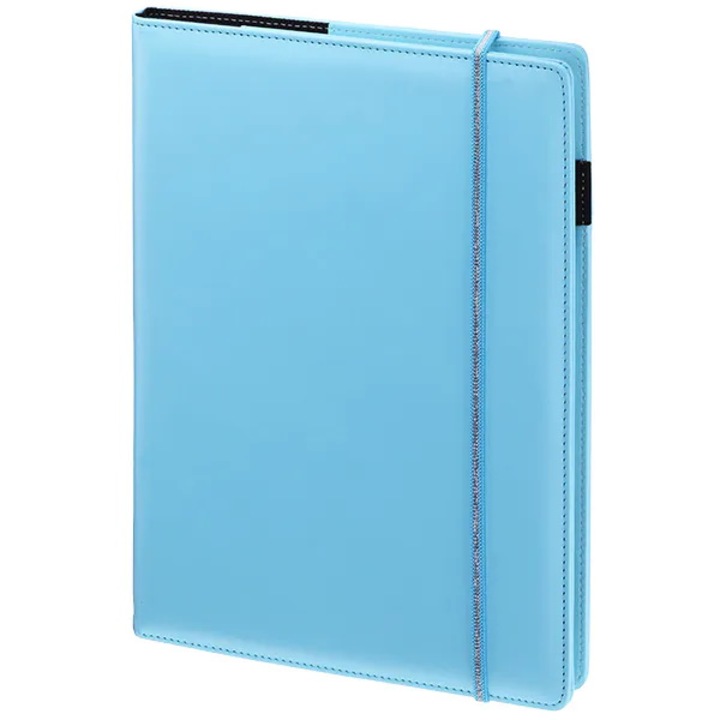 Agenda A4, cu inchidere pe elastic, albastru