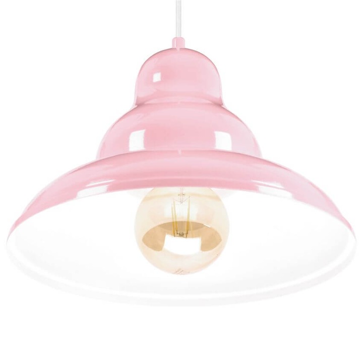 Szpak BULMA 1 полилей, индустриален, металик, розов, 1xE27, 30-80см