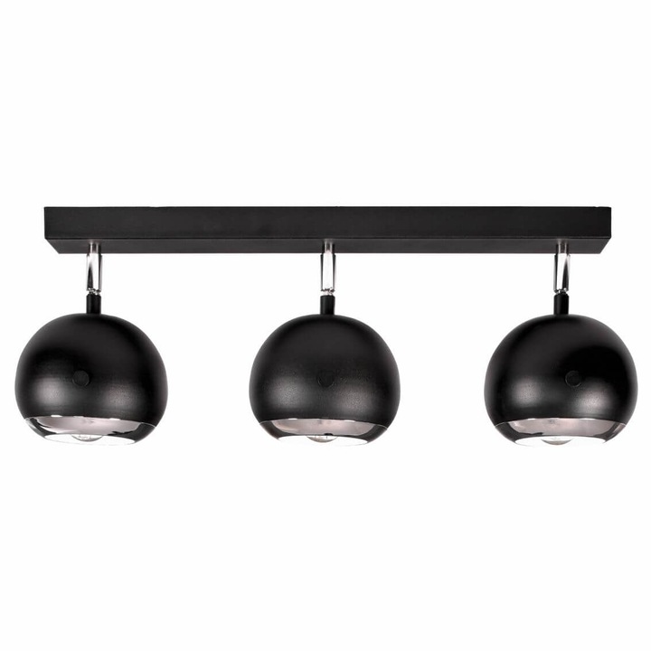 Лампа, Szpak, Olaf 3, черна, 20,5x51-72x13,5см