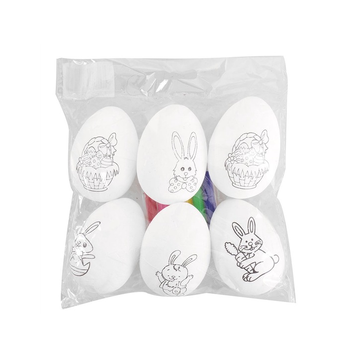 Oua de Paste de colorat - set 6 buc, Createur