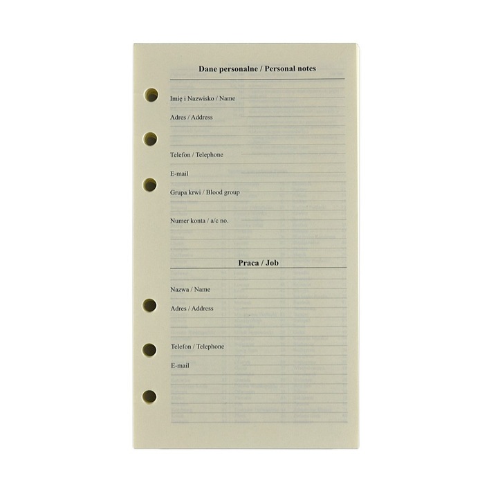 Wklad kalendarz 2025, Drops Office Collection, 9,5x17,2cm, 07-saptamanal