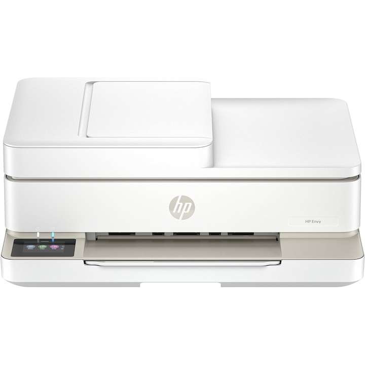 Принтер HP ENVY 6520e, Многофункционален, 6 месеца безплатен печат с HP Instant Ink, печат, копиране, сканиране, изпращане на мобилен факс, Wi-Fi, автоматично подаващо устройство, сензорен екран