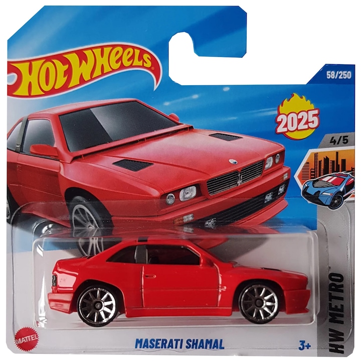 Метална кола Hot Wheels, Maserati Shamal, 1:64