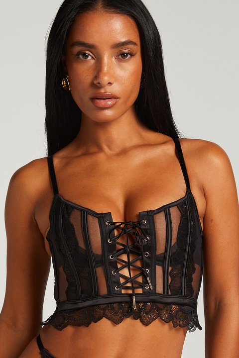 Hunkemoller, Дантелен сутиен, Черен, 70D