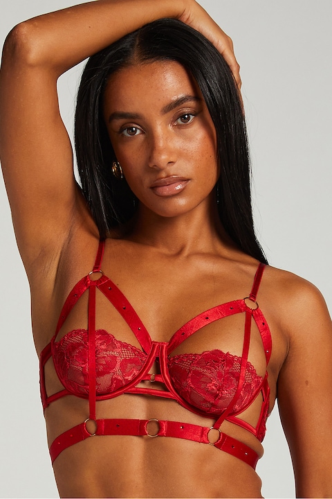 Hunkemoller, Сутиен с няколко презрамки, Червен