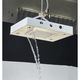 Sistem de Dus Baie BisDesign®, Incastrabil cu Termostat, Functie SPA si LED, Finisaj Auriu Mat, Para Dus Tavan 35x49 cm