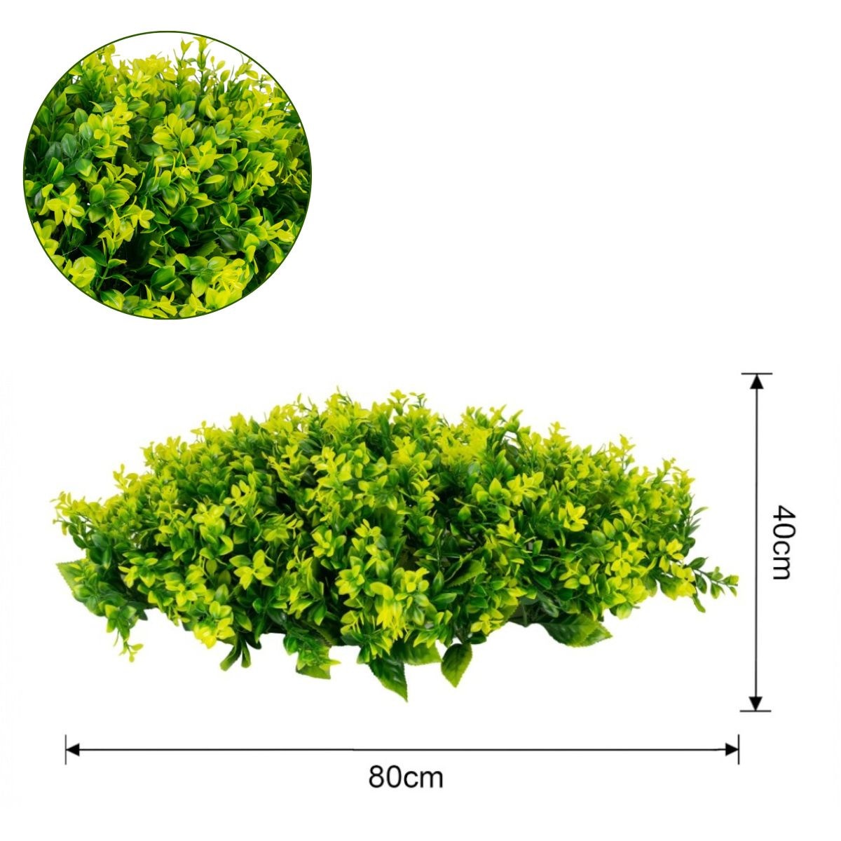 Planta decorativa artificiala, tip Buxus, Naimeed D6966, 80x40 cm