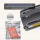 Aparat de vidat alimente ZAFIT™ VID-360 PRO+, Furtun vidare sticle si caserole, 30 cm bara de lipire, 5 pungi incluse, Negru/Inox