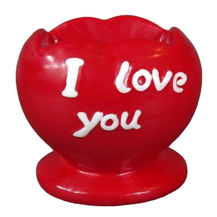 Szív alakú kerámia szervező, Goliath, 8x9cm, ékszereknek és kiegészítőknek