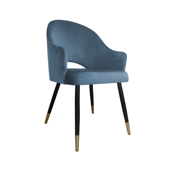 Szék, Atos, szürke-kék, 87x65cm, teherbírása 120kg