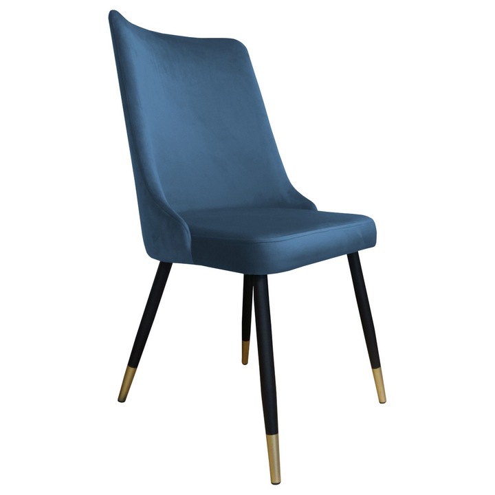 Szék, Atos, sötétkék, favázas, 50x50x50cm