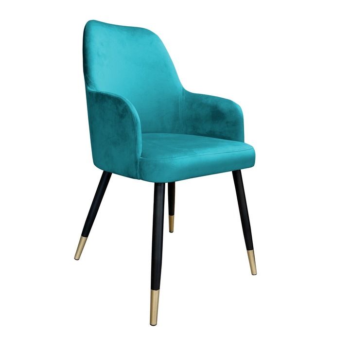 Atos WESTA irodai szék, türkiz, 88x53x65cm, MAGIC VELVET anyag